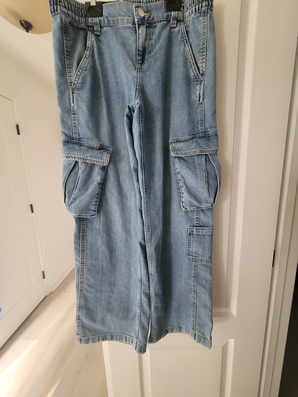 Divided Women's Light and Dark Blue Jeggings with Contrast Stitching